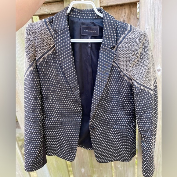 BCBGMaxAzria Other - BCBGMaxAzria Blazer Women size M Jacket Single Breast Print Classic Kamryn